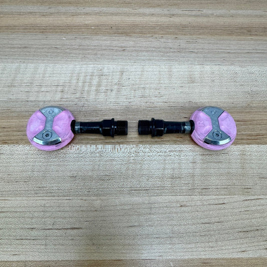 Speedplay Zero Chromoly Steel Pink Dual-Sided Clipless Bike Pedals 223g