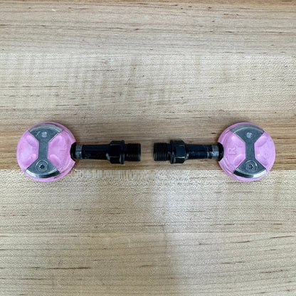 Speedplay Zero Chromoly Steel Pink Dual-Sided Clipless Bike Pedals 223g
