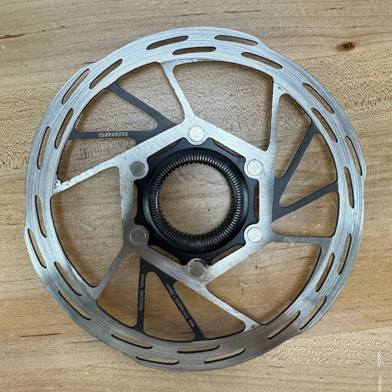 SRAM Paceline 160mm Centerlock Disc Brake Rotors Set w/ Lockrings 330g