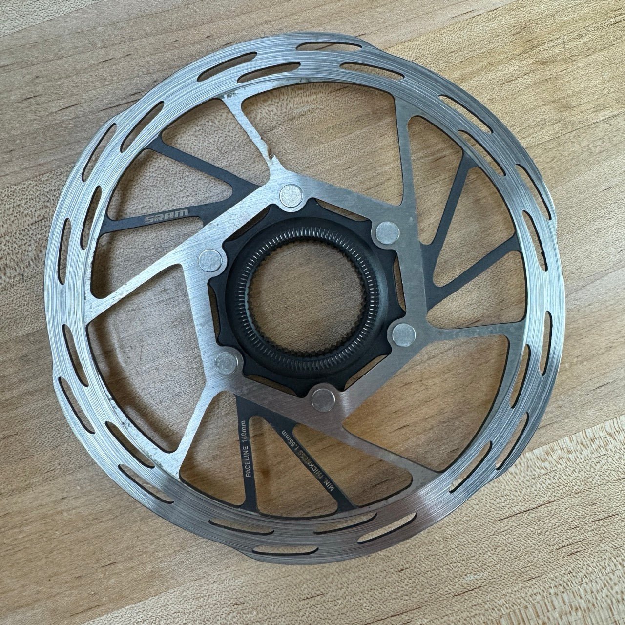 SRAM Paceline 160mm Centerlock Disc Brake Rotors Set w/ Lockrings 330g