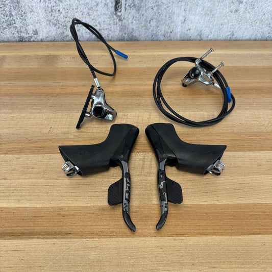 SRAM Red AXS D1 Electronic Hydraulic 12-Speed Shifters + Flat-Mount Calipers
