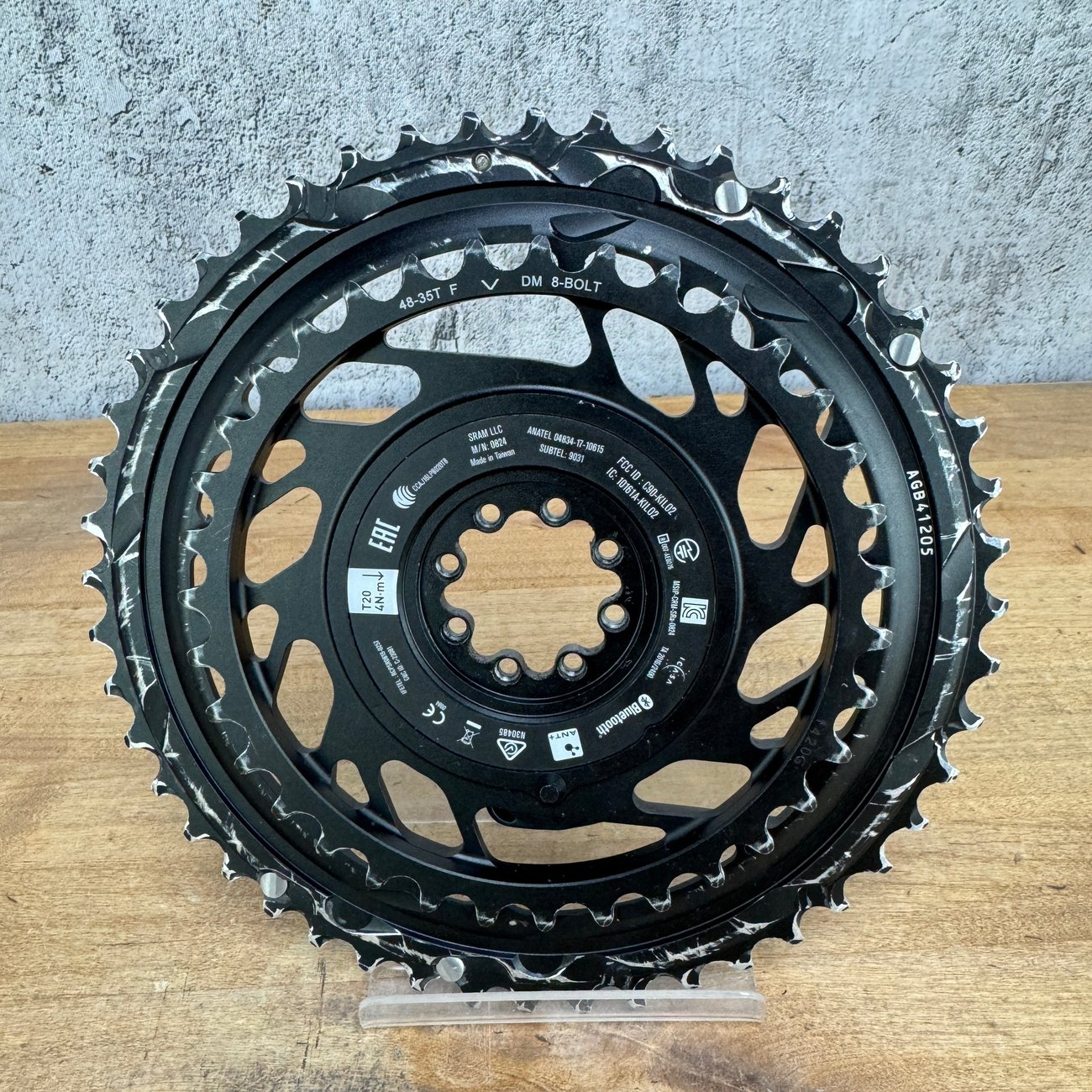 SRAM Red AXS D1 Quarq 48/35t 12-Speed 8-Bolt Power Meter Chainring
