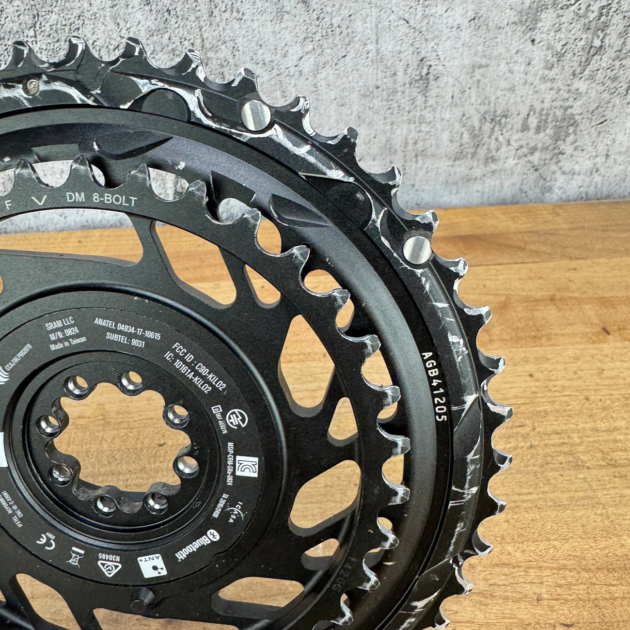 SRAM Red AXS D1 Quarq 48/35t 12-Speed 8-Bolt Power Meter Chainring