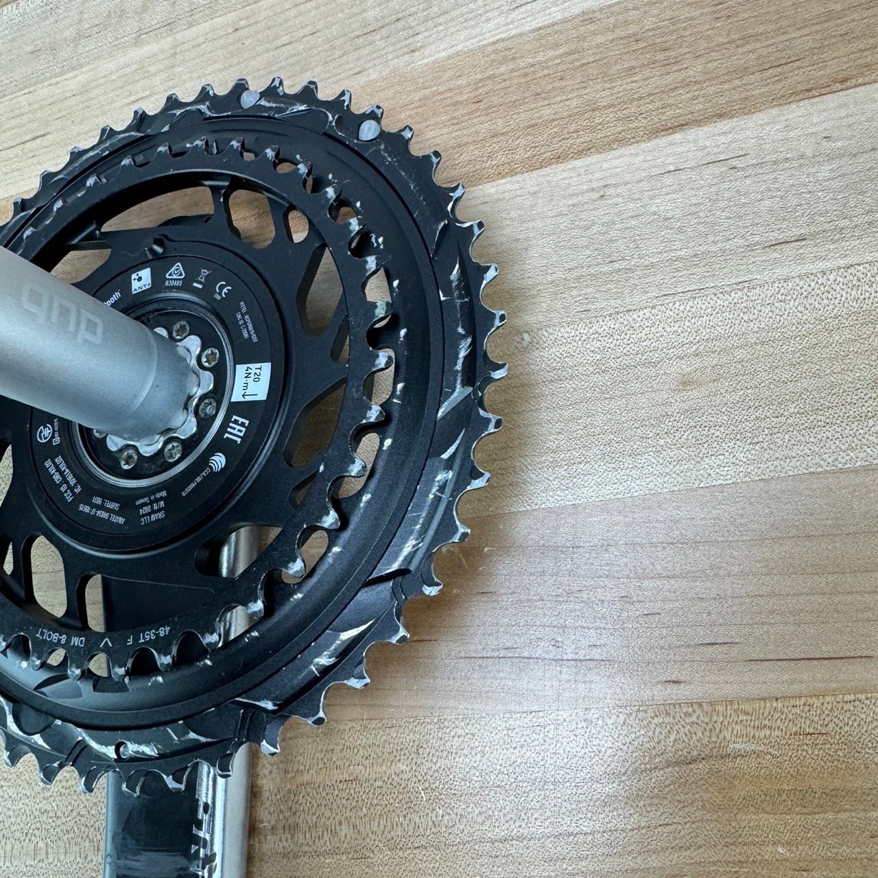 SRAM Red AXS D1 Quarq 48/35t Chainrings 172.5mm Power Meter