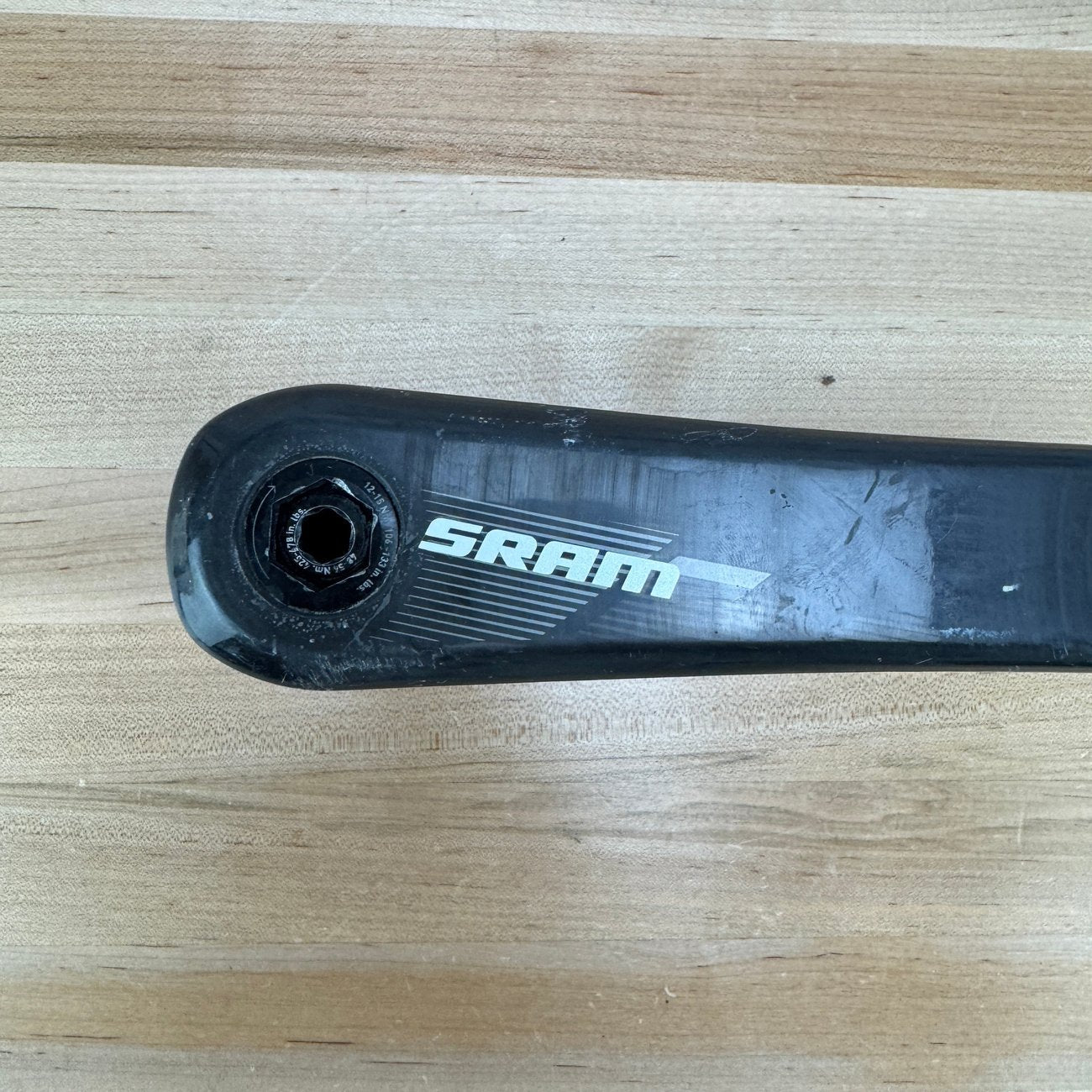 SRAM Red GXP 175mm Carbon 3-Bolt Bike Crankset without Chainrings 432g