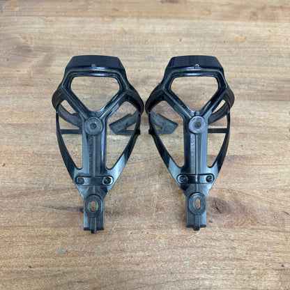 Tacx Deva Gloss Black Composite Bike Water Bottle Cage Pair 73g
