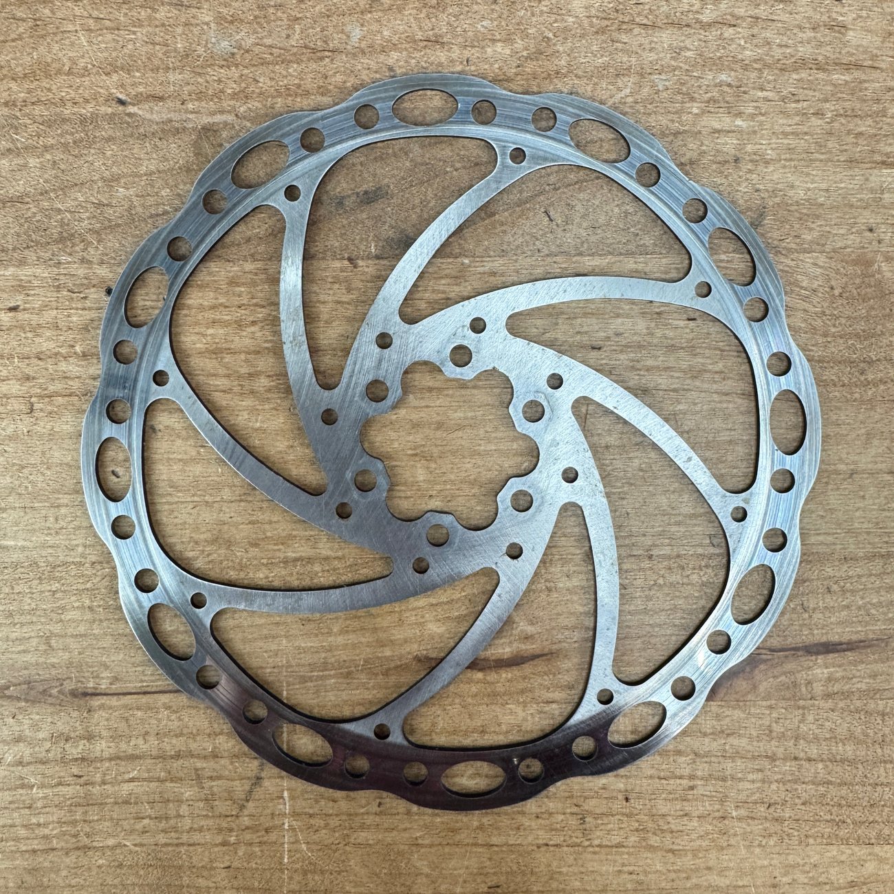 Tektro 180mm Single Stainless Steel 6-Bolt Bike Disc Brake Rotor w/Bolts 144g