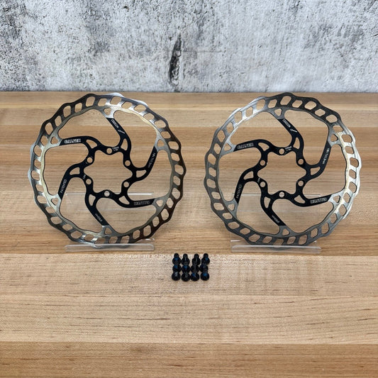 Galfer Wave Disc DB002W 160mm 6 Bolt Pair MTB Bike Brake Rotors 217g w/ Bolts