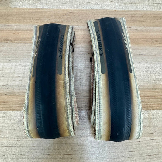 Specialized S-Works Turbo TLR Race 28mm Tan Side Wall Tubeless Bike Pair Tires