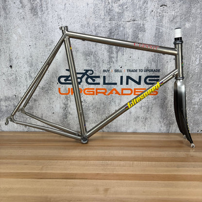 Vintage! 2001 Litespeed Classic 58x60cm Rim Brake Titanium Frameset 700c Chris King