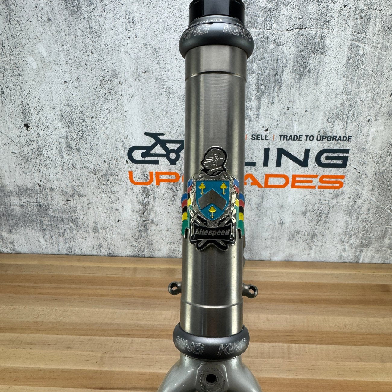 Vintage! 2001 Litespeed Classic 58x60cm Rim Brake Titanium Frameset 700c Chris King