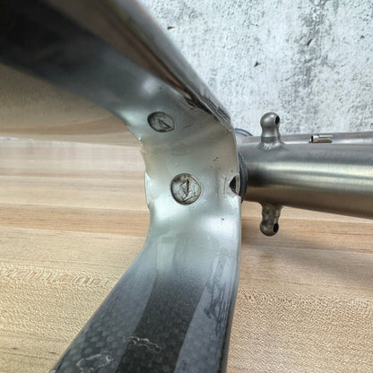 Vintage! 2001 Litespeed Classic 58x60cm Rim Brake Titanium Frameset 700c Chris King