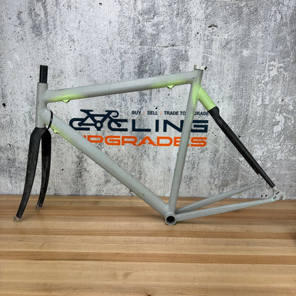 Vintage! Alberto Masi Milano 54cm Rim Brake Alloy Frameset 700c Carbon Fork