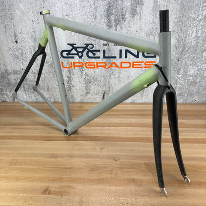 Vintage! Alberto Masi Milano 54cm Rim Brake Alloy Frameset 700c Carbon Fork