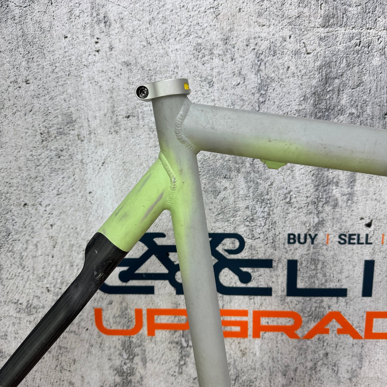 Vintage! Alberto Masi Milano 54cm Rim Brake Alloy Frameset 700c Carbon Fork