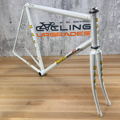 Low Mile! Masi Team 3V 58x57cm Rim Brake Steel Frameset 700c Pearl White