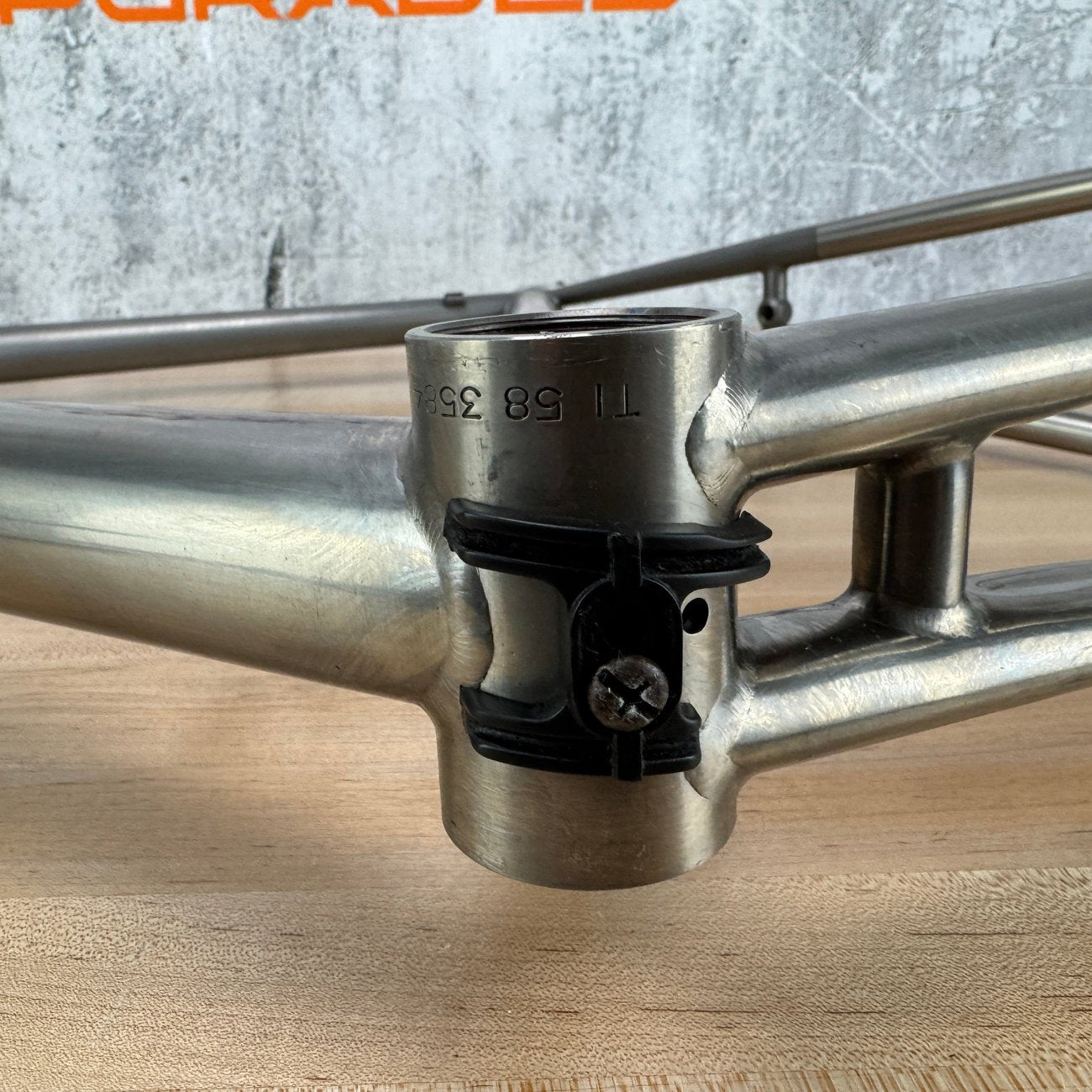 Vintage! Serotta Legend 58cm Rim Brake Titanium Frameset 700c F1 Carbon Fork