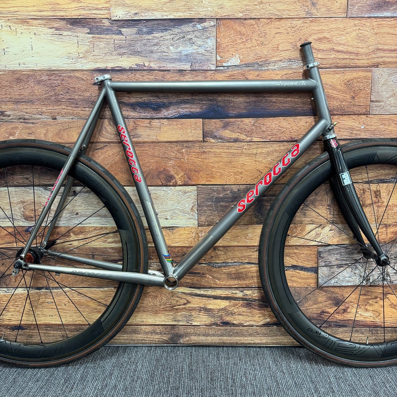 Vintage! Serotta Legend 58cm Rim Brake Titanium Frameset 700c F1 Carbon Fork