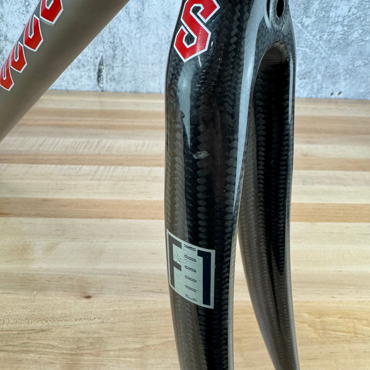 Vintage! Serotta Legend 58cm Rim Brake Titanium Frameset 700c F1 Carbon Fork