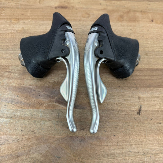 Vintage Campagnolo Record Ergopower EC-22RE CG 2x8 Carbon Ergo Power Shifters