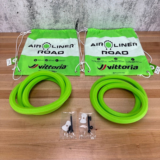 New Vittoria Air-Liner Road Small 700 x 23-26mm Pair Tire Inserts w/ Valve Stems