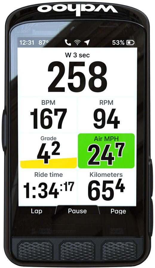 New! Wahoo Fitness Elemnt ACE GPS Cycling Bike Computer 208g Wind Sensor