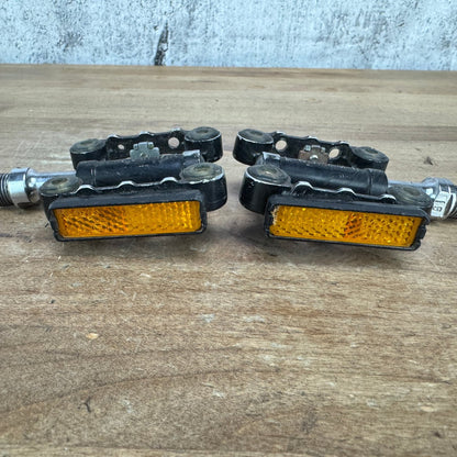 Wellgo M-17 Stainless Steel Spindle Flat/Clipess Bike Pedals 322g
