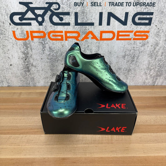 Worn Once! Lake CX 403-W Chameleon Blue/Black Women's EU 41.5 Cycling Shoes