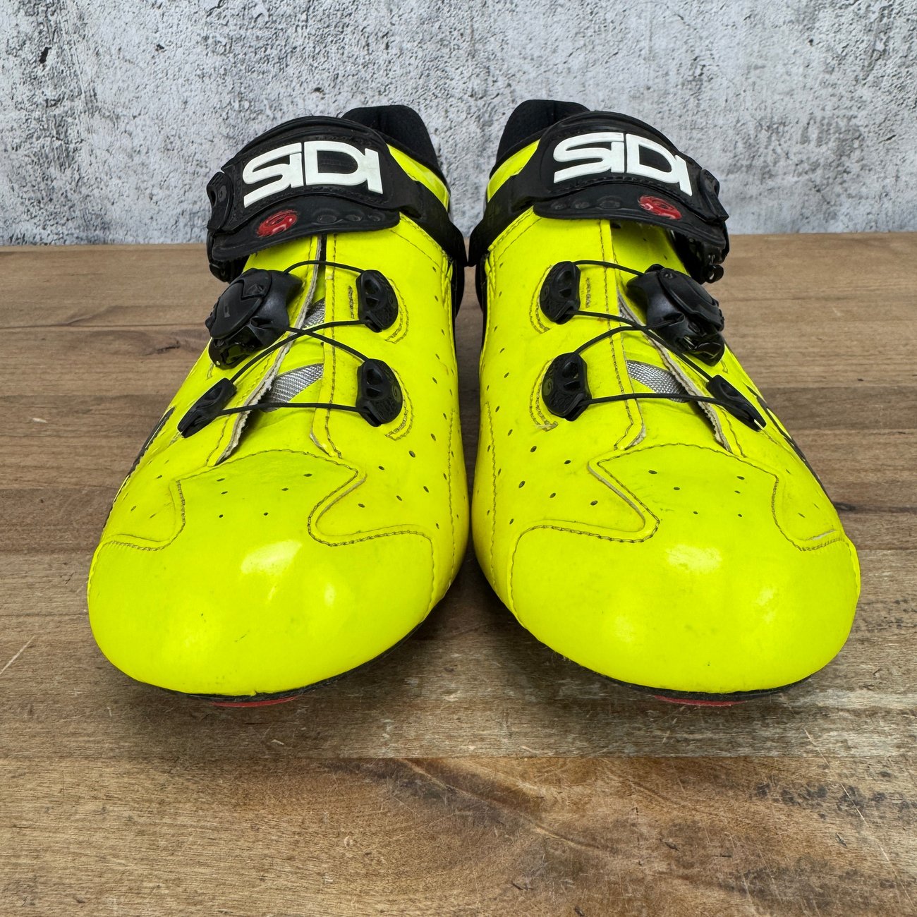 Worn Once! Sidi Wire Vent Black/Yellow 2013 EU 44 3-Bolt Cycling
