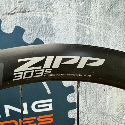 Zipp 303s Carbon Tubeless Hookless Disc Wheelset 700c Cognition Hubs 1545g