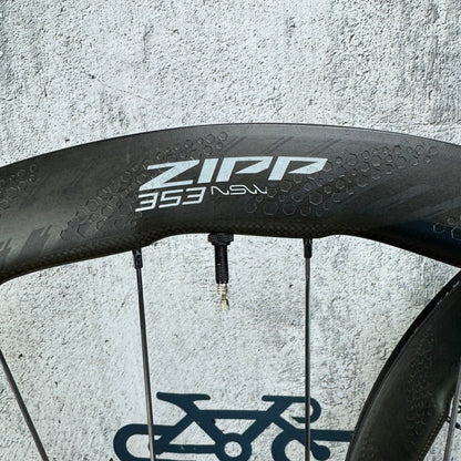 Mint! Zipp 353 NSW Cognition Carbon Tubeless Hookless Disc Wheelset 700c 1331g