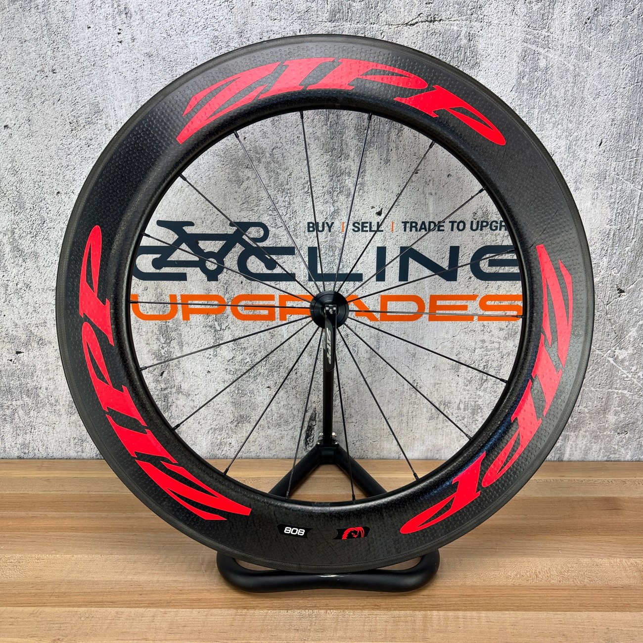 Zipp 808 Firecrest Carbon Tubular Front Wheel 700c Rim Brake 77 Hub 780g