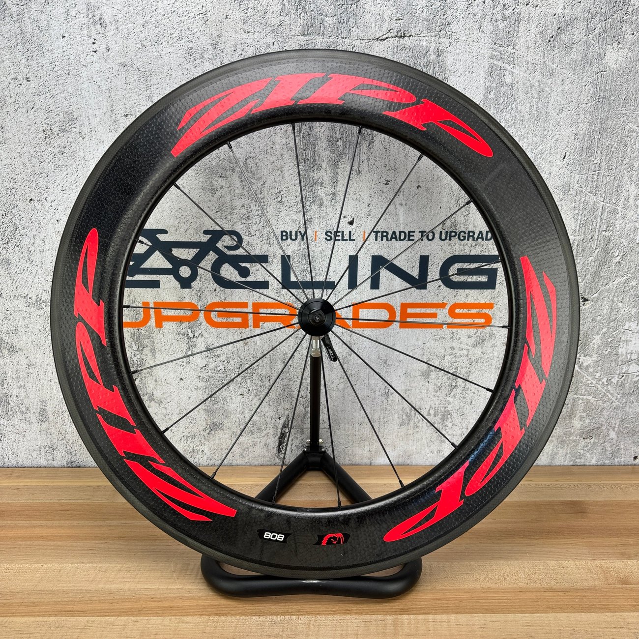 Zipp 808 Firecrest Carbon Tubular Front Wheel 700c Rim Brake 77 Hub 780g