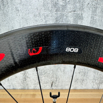 Zipp 808 Firecrest Carbon Tubular Front Wheel 700c Rim Brake 77 Hub 780g