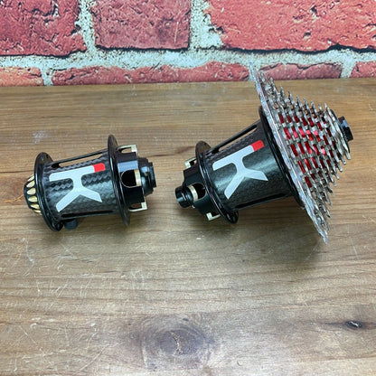 Mint/Rare! Kappius KH-1 Front and Rear Carbon Hubs 28h + 10-Speed XX 11-36 599g