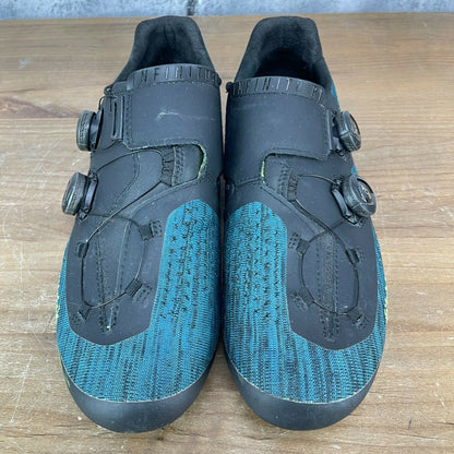 Fizik Infinito R1 Knit Men's 44.5(EU) 10(US) Road Cycling Shoes 3-Bolt Blue/Fluo