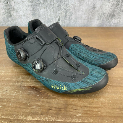 Fizik Infinito R1 Knit Men's 44.5(EU) 10(US) Road Cycling Shoes 3-Bolt Blue/Fluo