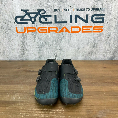 Fizik Infinito R1 Knit Men's 44.5(EU) 10(US) Road Cycling Shoes 3-Bolt Blue/Fluo