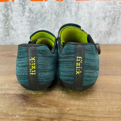 Fizik Infinito R1 Knit Men's 44.5(EU) 10(US) Road Cycling Shoes 3-Bolt Blue/Fluo