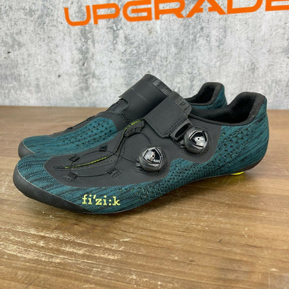 Fizik Infinito R1 Knit Men's 44.5(EU) 10(US) Road Cycling Shoes 3-Bolt Blue/Fluo