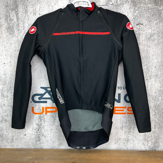 Men's Large Castelli RossoCorsa Perfetto Gore Windstopper Cycling Jacket