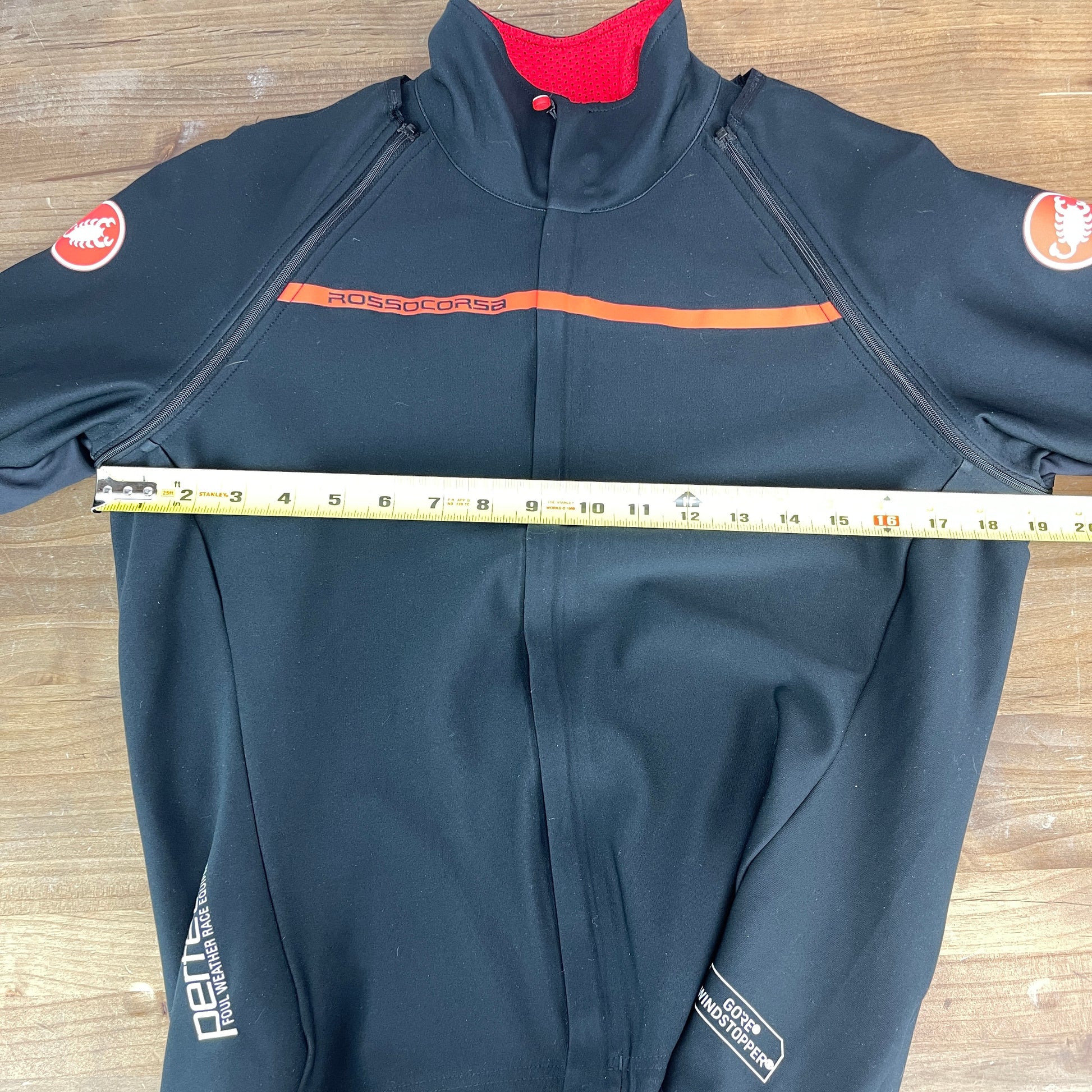castelli rosso corsa jacket