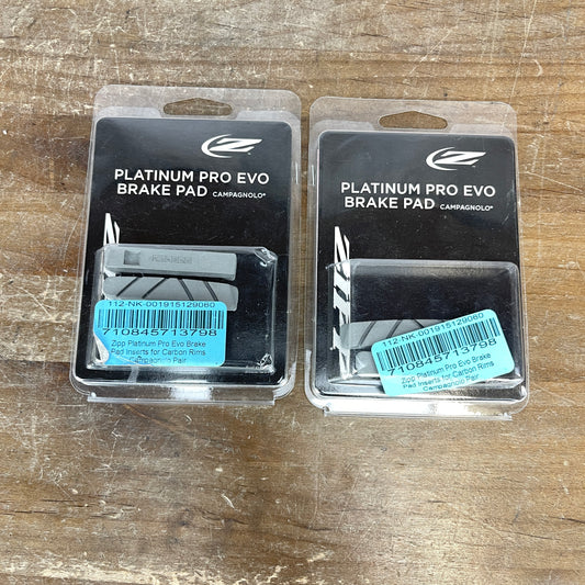 New! Zipp Platinum Pro Evo Carbon Brake Pads fits Campagnolo Brakes