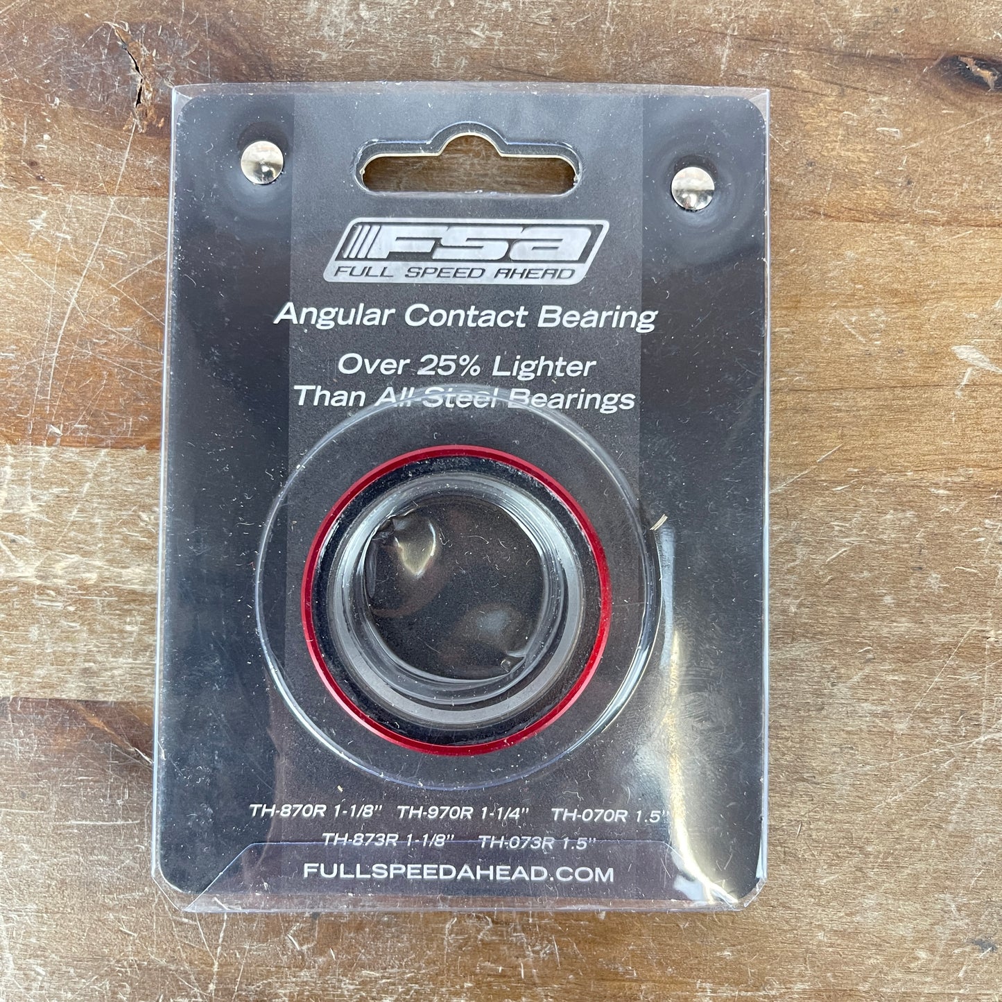 FSA TH-870R 1-1/8" Angular Contact Bearing Red Road Bike Headset 15g