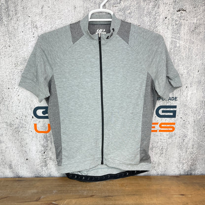 Worn Once! Louis Garneau Road Cycling Short Sleeve Jersey Men's Large Gray