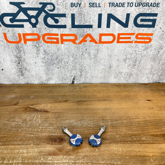 Speedplay Zero Road Bike Pedals Stainless Steel Spindle Blue 206g No Cleats