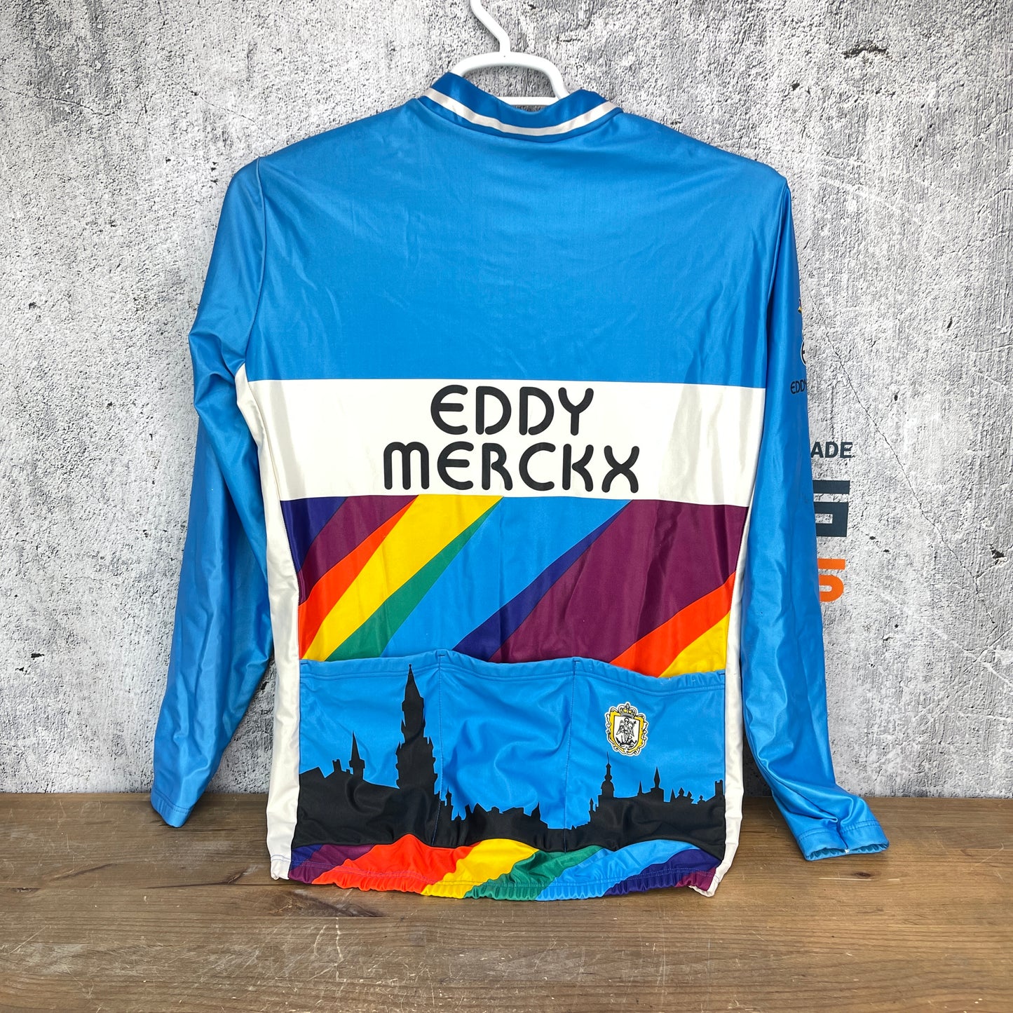 Vintage! Eddy Merckx Giordana Men's Size 5 (XL) Long Sleeve Cycling Jersey