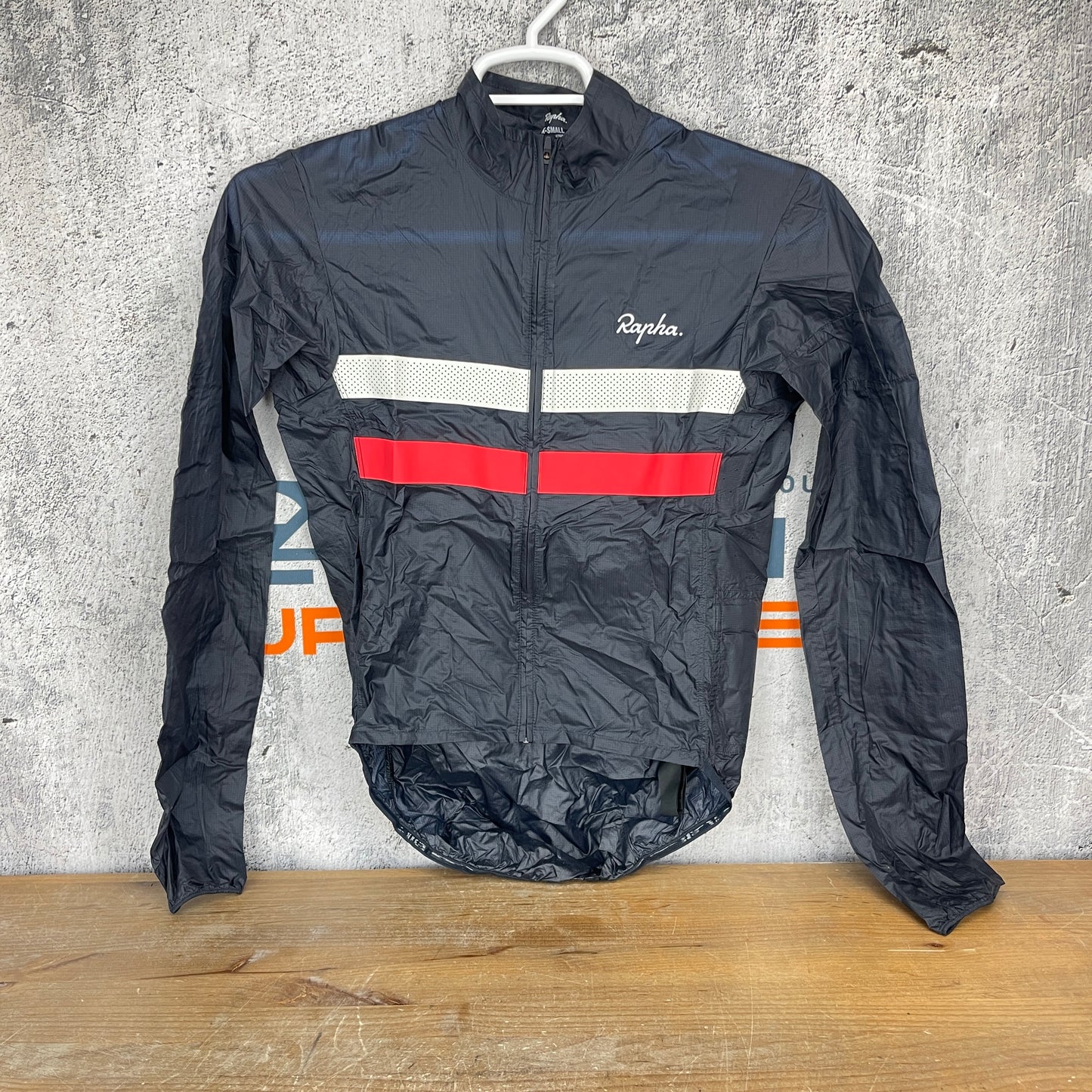 New w/o Tags! Rapha Brevet Flyweight Wind XS Packable Cycling Jacket