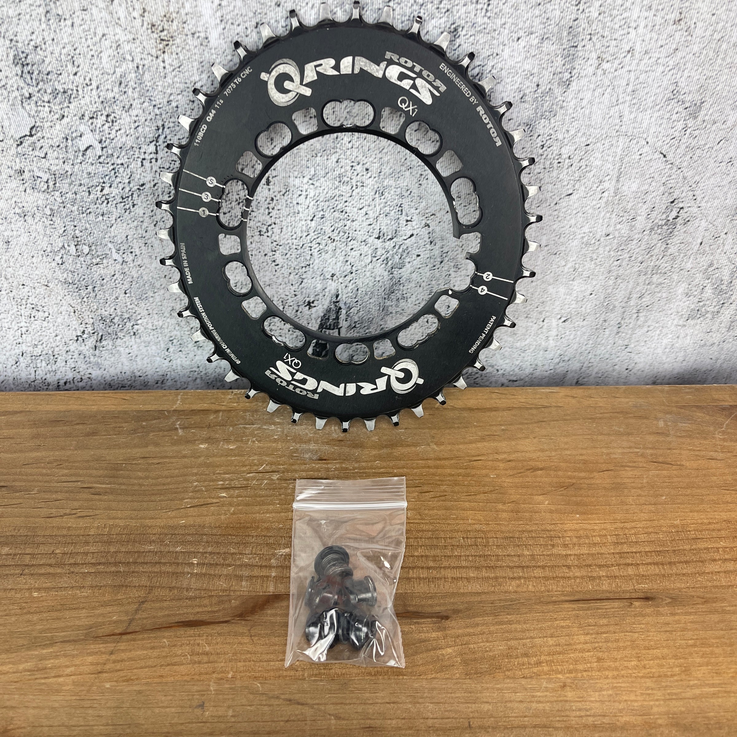 Rotor Q Rings QX1 Aero 44t Road Bike Chainring 110BCD 5 Bolt