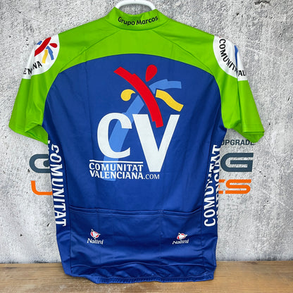 Nalini Men's Size 5 Green/Blue Road Bike Short Sleeve Cycling Jersey 170g
